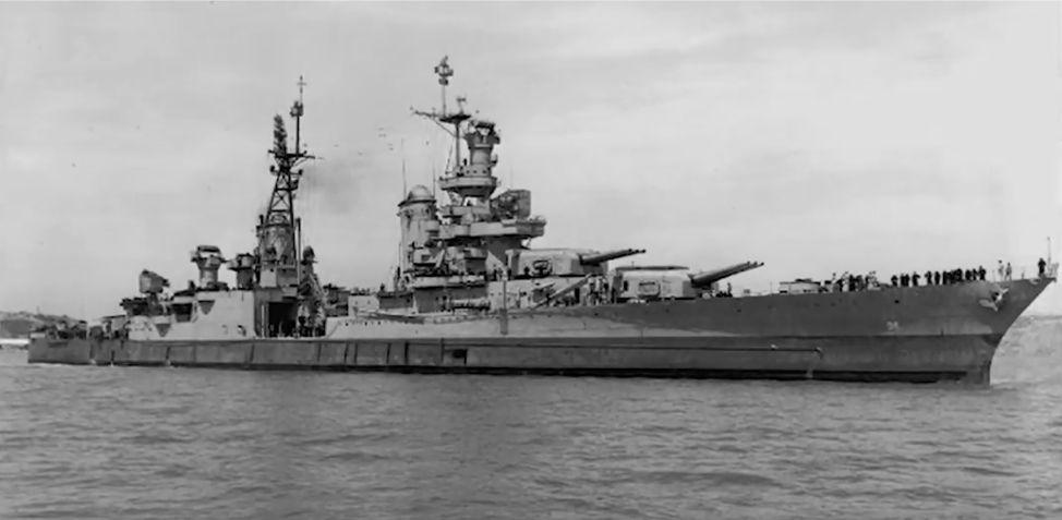 Photo of USS Indianapolis, July 1945
