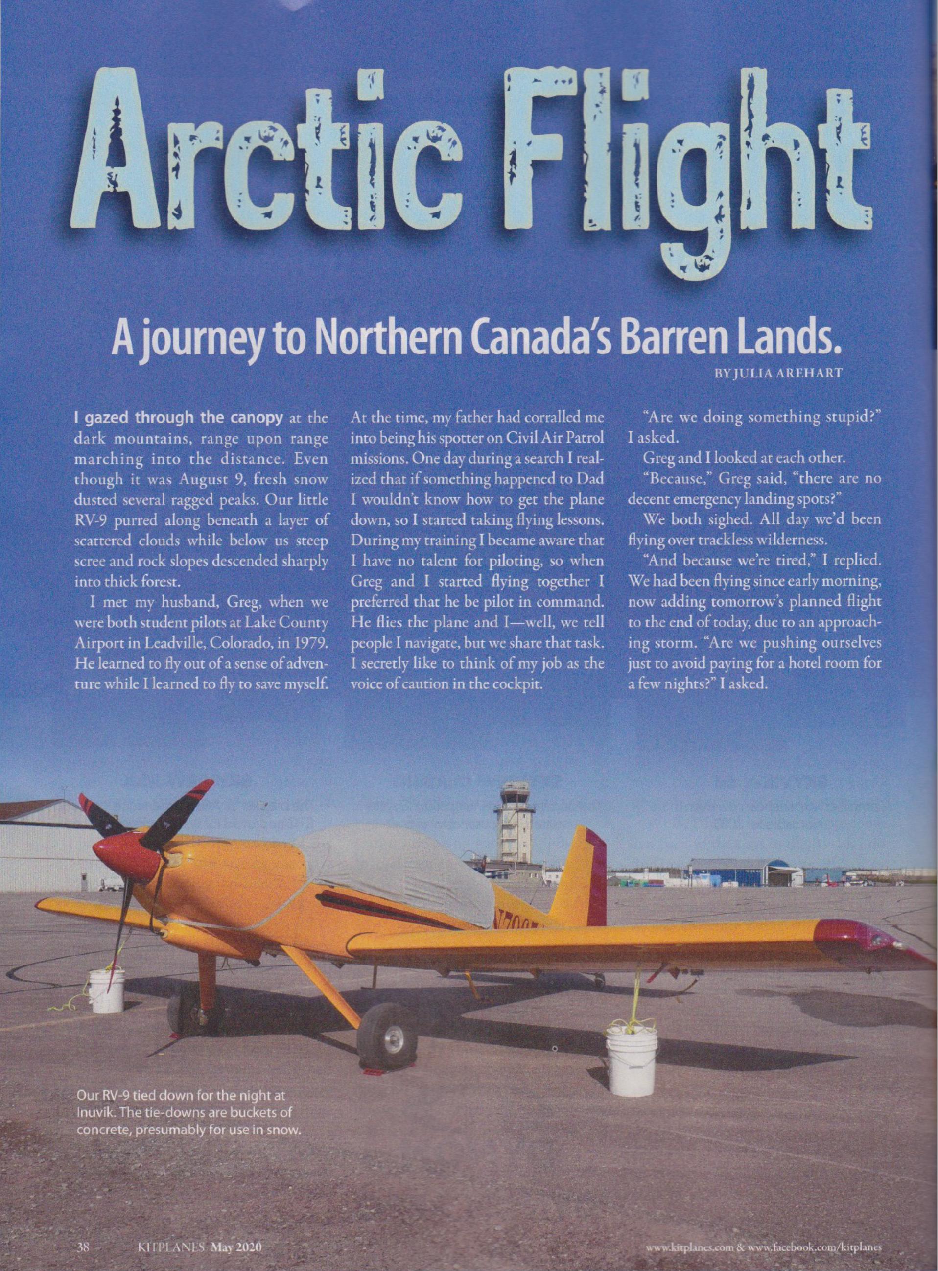 Arctic Flight - KITPLANES, May 2020